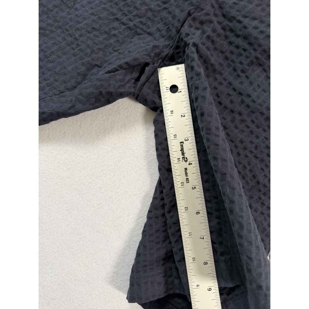 Tommy Hilfiger Men's Seersucker Flat Front ShortsSize 38 Navy Blue Resortwear - Picture 5 of 7
